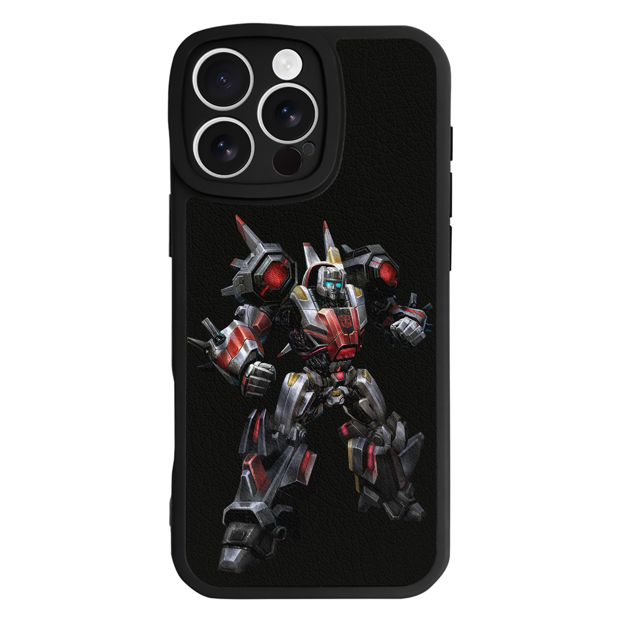 （画像用） Transformers トランスフォーマー 【iPhone 16シリーズ対応】シリコンスマホケース（レザー調） 材質：シリコン
